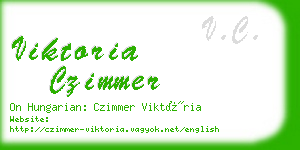 viktoria czimmer business card